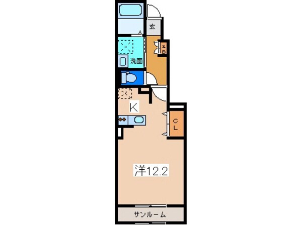 ヒルズ・キザキＣ・Ｄの物件間取画像